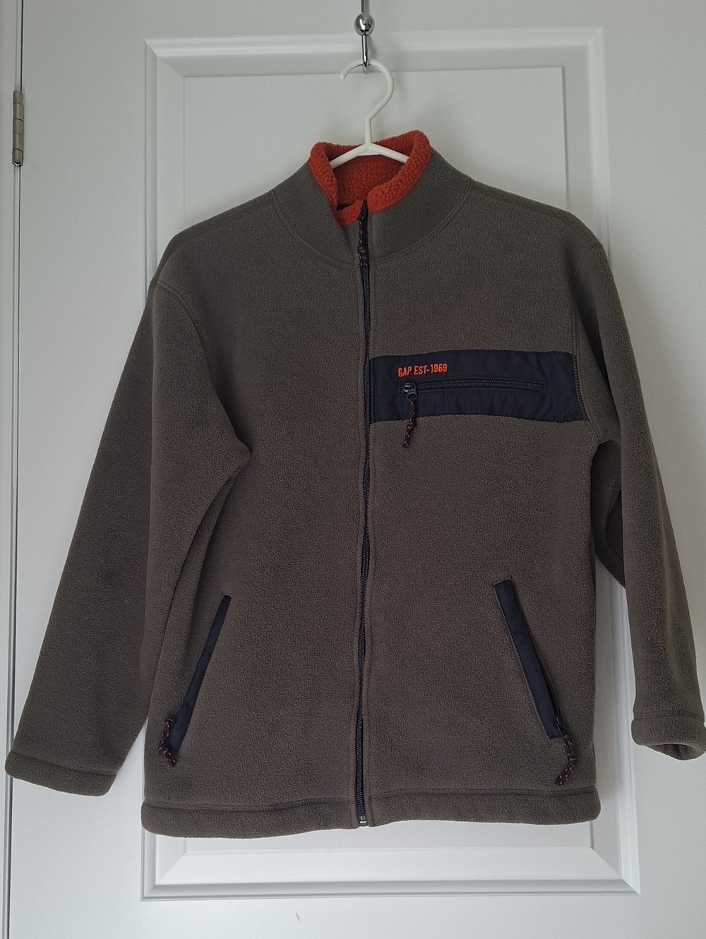GAP Olive Green Fleece Jacket Serpa Lined